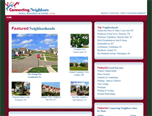 Tablet Screenshot of connectingneighbors.com
